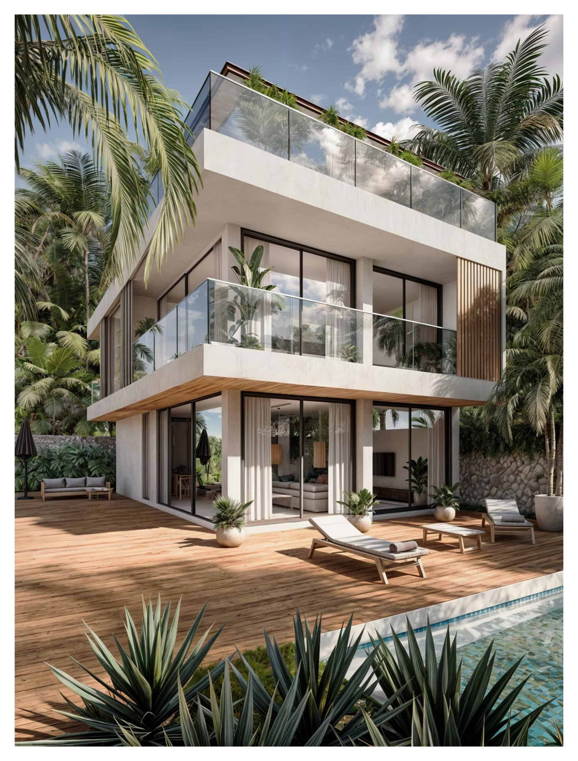 MODERN TROPICAL 3 BEDROOM VILLA FOR SALE LEASEHOLD IN MELASTI BE-1316 